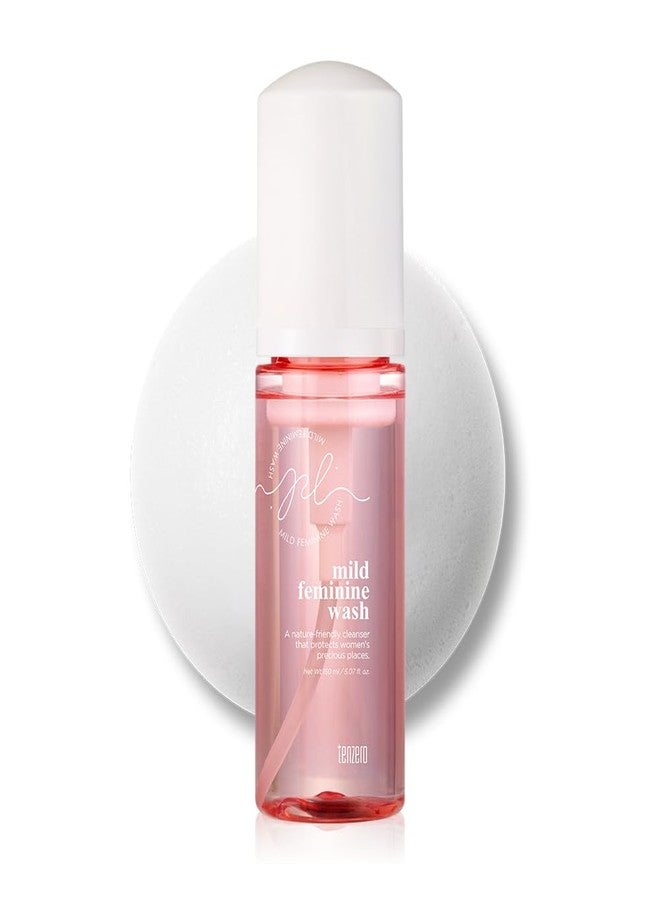 tenzero Mild Feminine Foaming 5.07 fl oz/150ml, Sensitive Bubble Foam Cleansing, Natural Feminine Hygiene, Odor Control, Gently & pH-balance Washing For All Skin Types, Intimate Wash Daily Care - Image 1